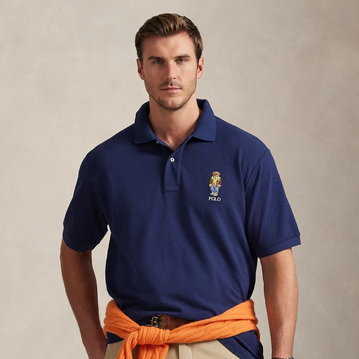 Polo Bear Mesh Polo Shirt