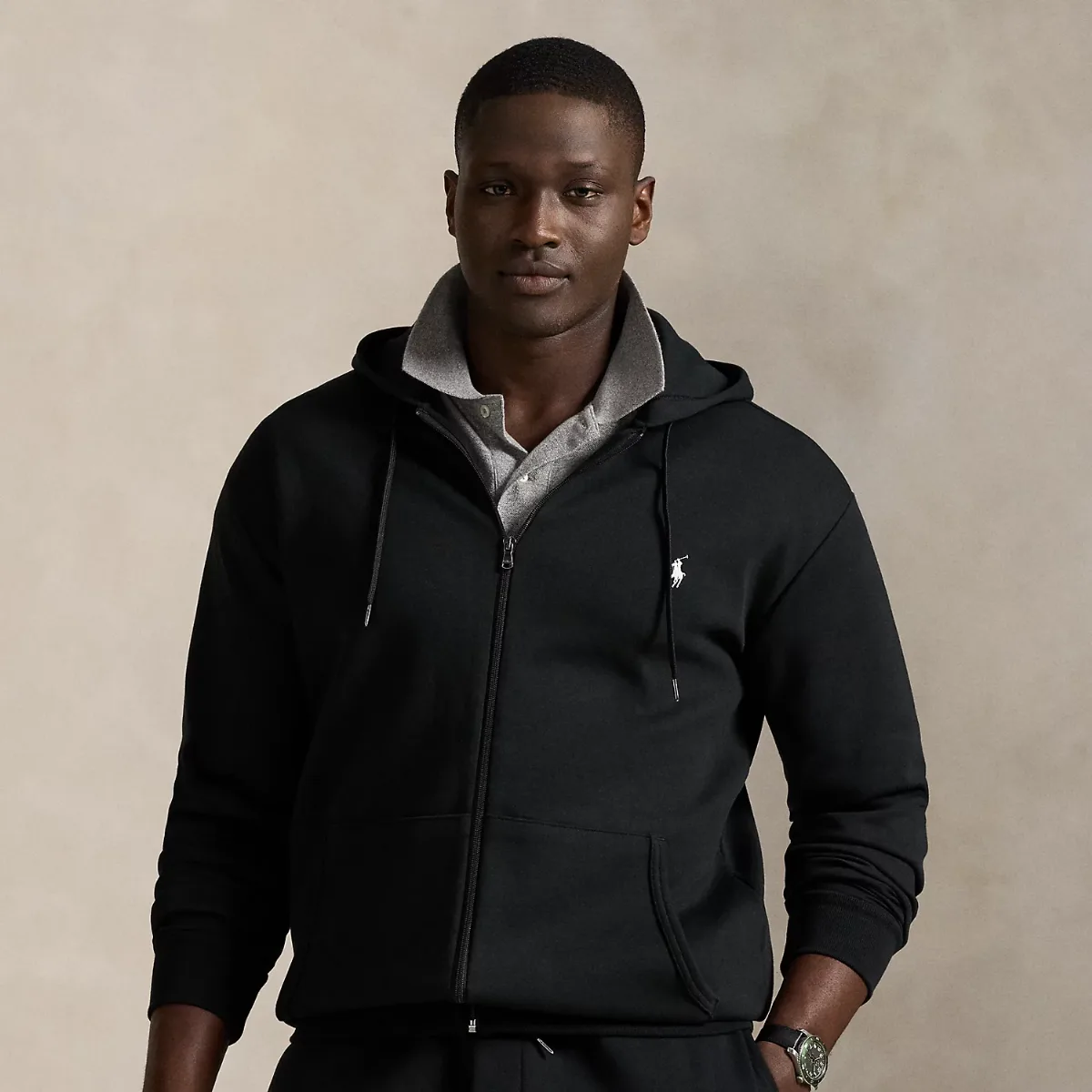 Double-Knit Full-Zip Hoodie