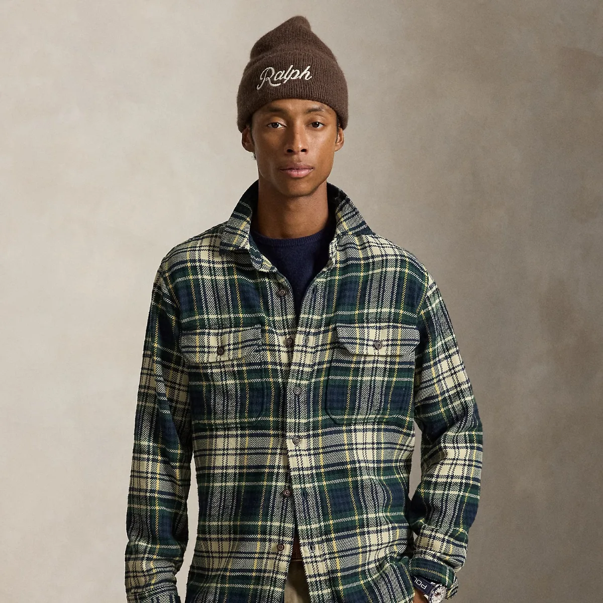 Classic Fit Plaid Flannel Workshirt by Ralph Lauren