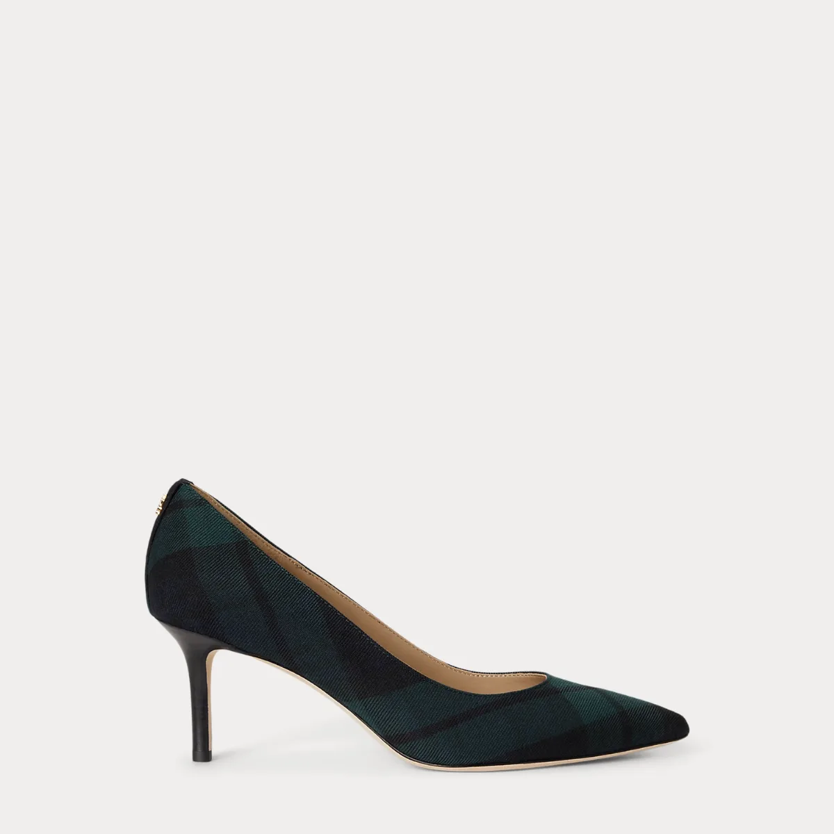 Lanette Black Watch Plaid Twill Pump by Ralph Lauren