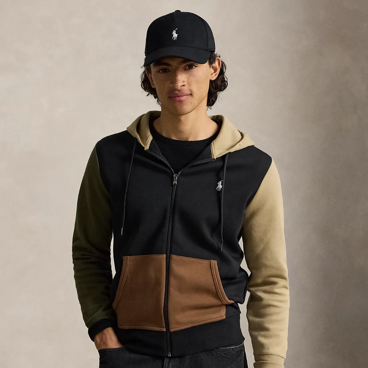 Double-Knit Full-Zip Hoodie by Ralph Lauren