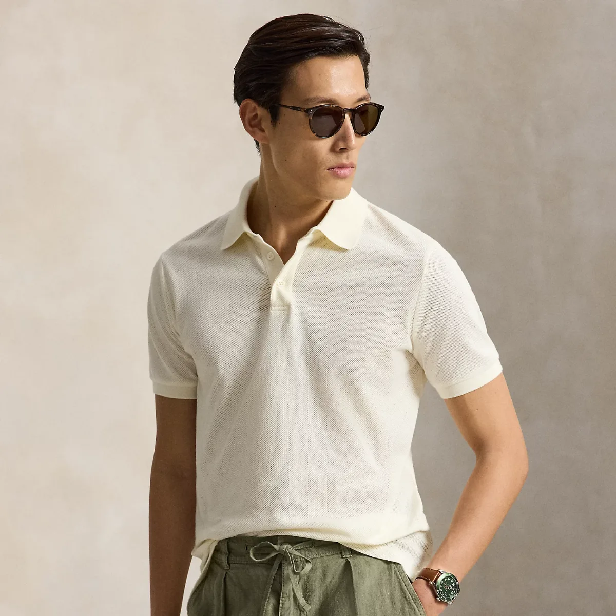 Pointelle Jersey Polo Shirt by Ralph Lauren