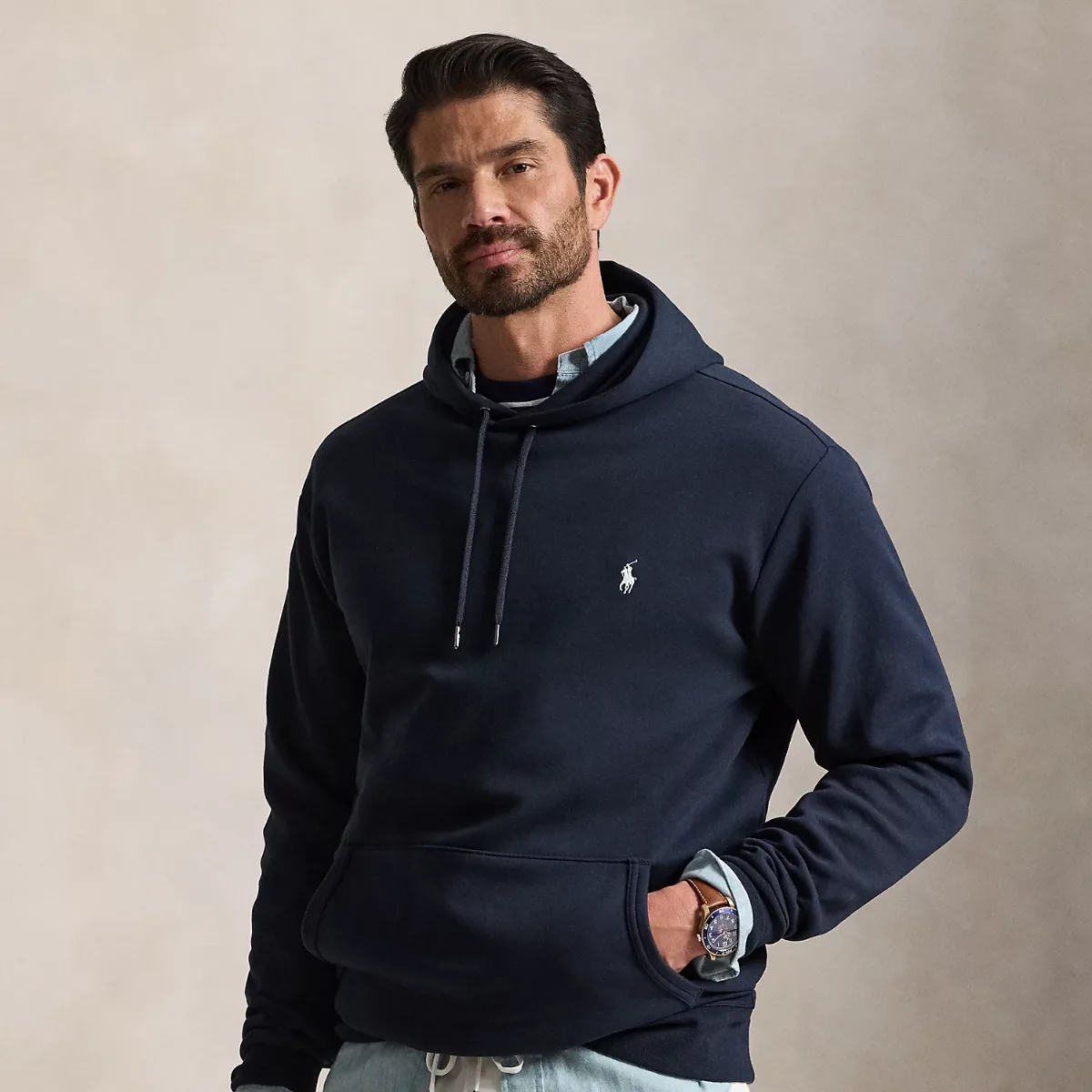 Double-Knit Hoodie by Ralph Lauren