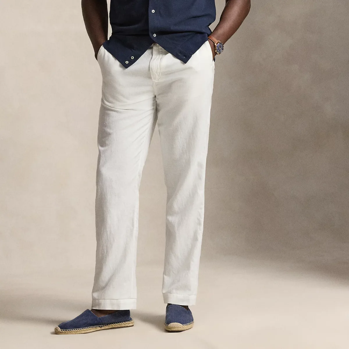 Bedford Classic Fit Linen-Cotton Pant
