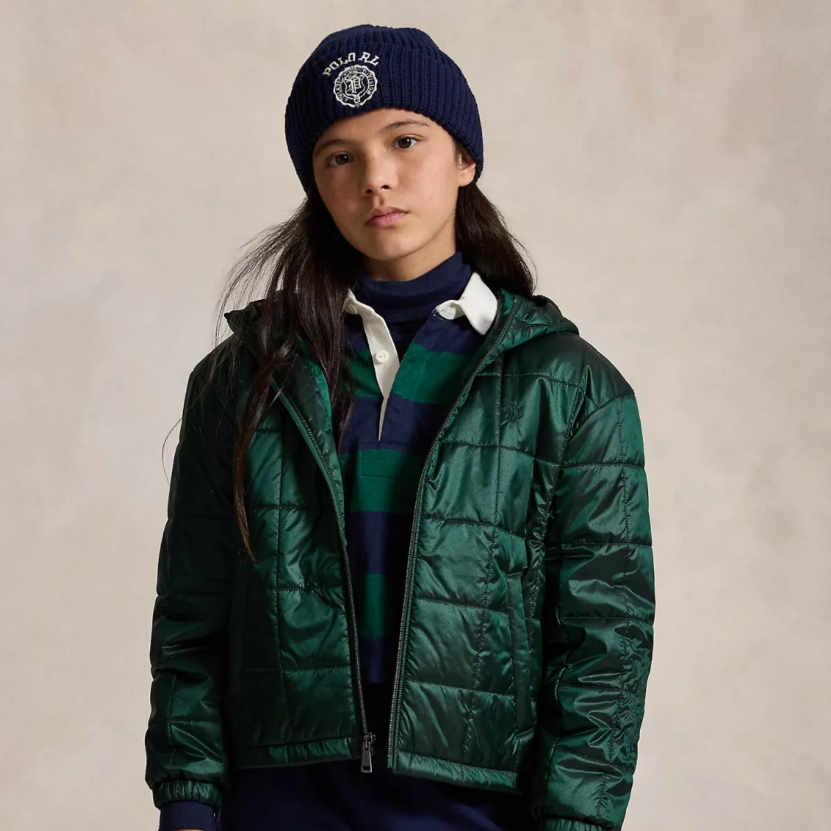 Quilted Metallic Water-Repellent Jacket by Ralph Lauren