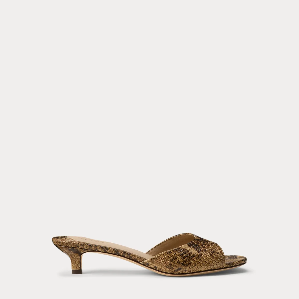Francesca Python-Embossed Mule Sandal by Ralph Lauren