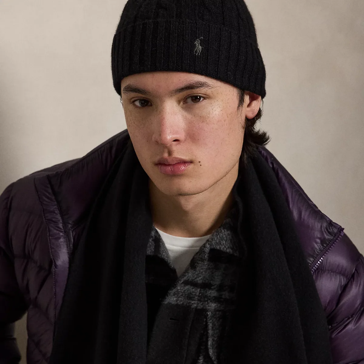 Cable-Knit Cashmere Beanie
