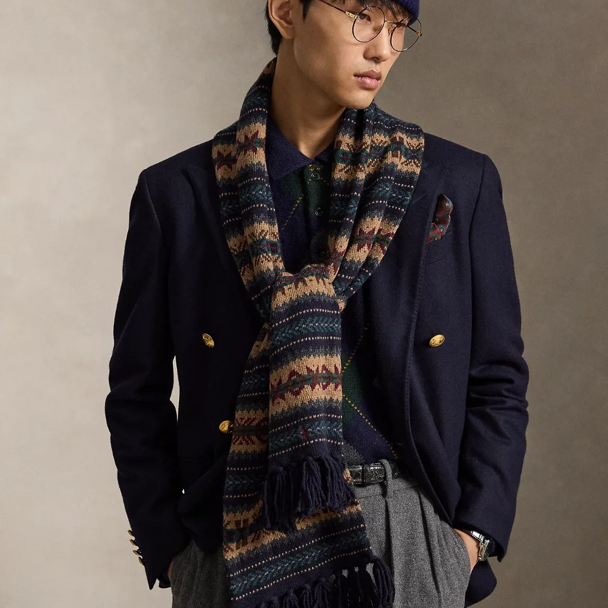 Fair Isle Wool-Blend Scarf by Ralph Lauren