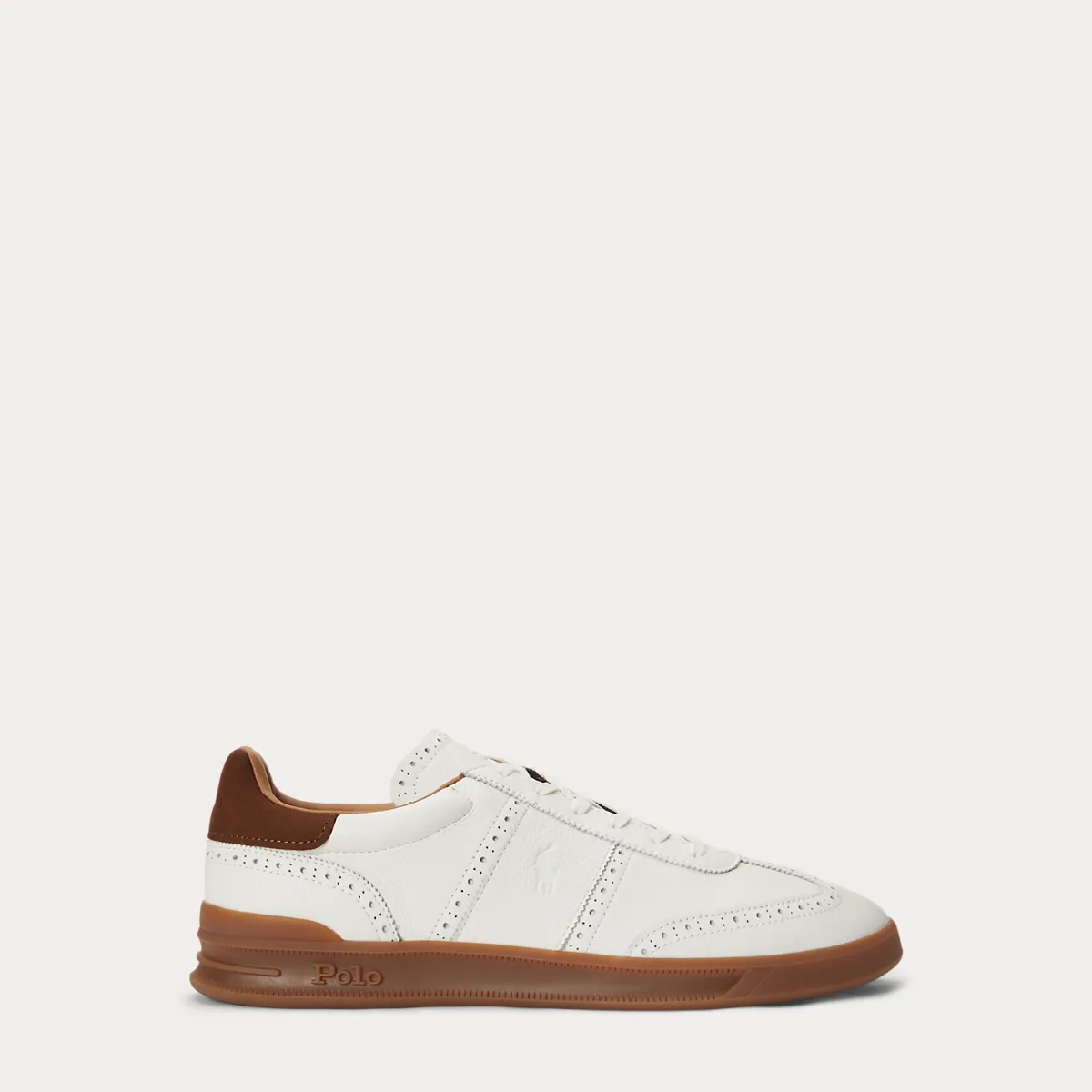 Heritage Aera Leather Brogue Sneaker by Ralph Lauren