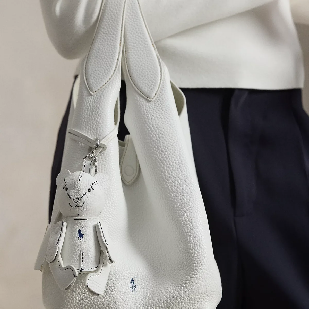 Polo Bear Leather Bag Charm by Ralph Lauren