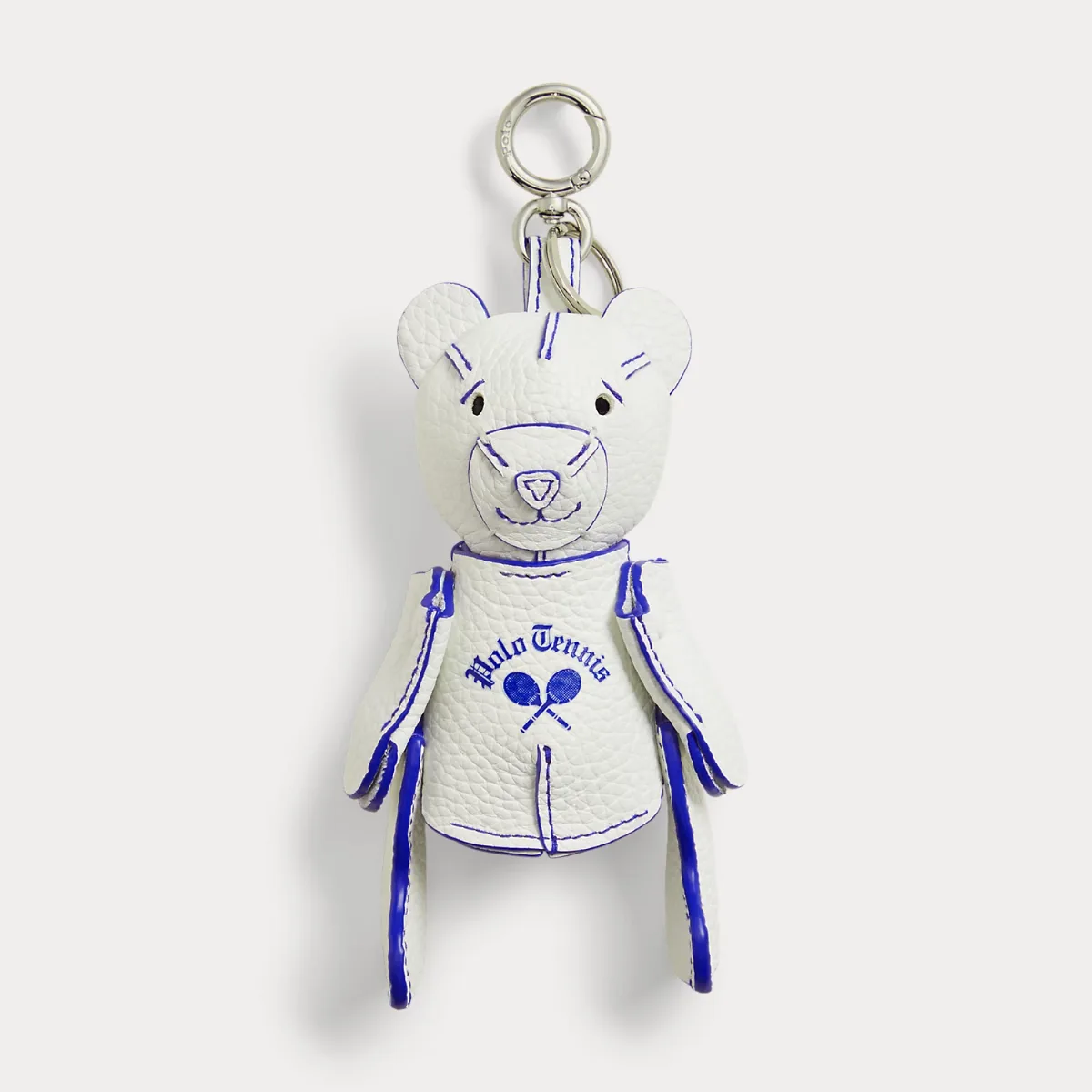 US Open Polo Bear Leather Bag Charm by Ralph Lauren