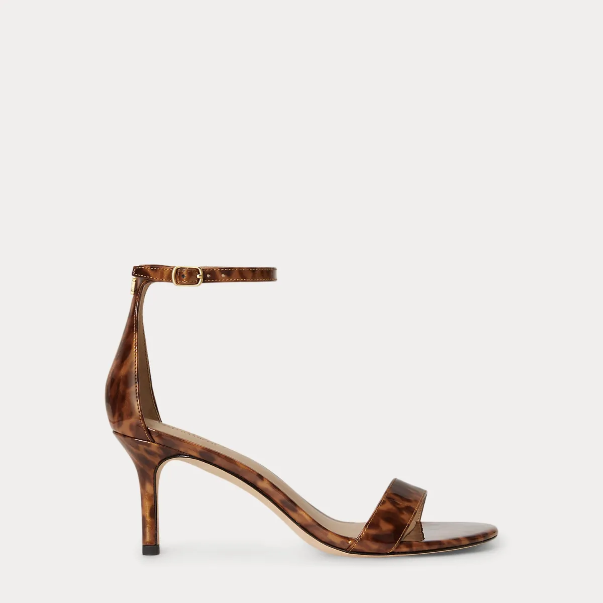 Allie Mid-Heel Tortoiseshell Sandal by Ralph Lauren