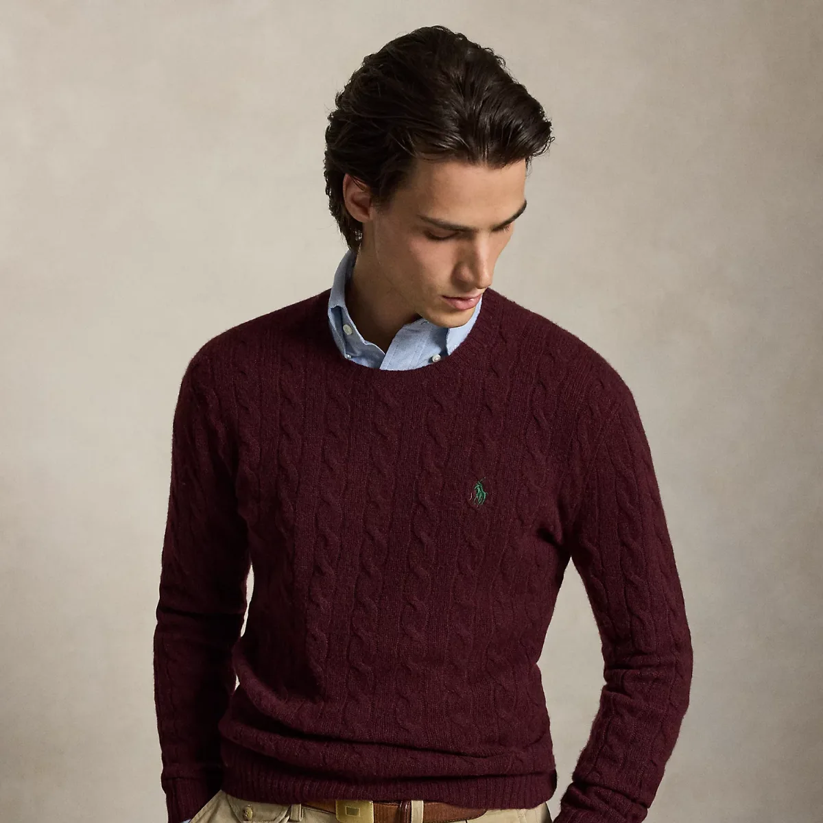 Cable-Knit Wool-Cashmere Sweater by Ralph Lauren