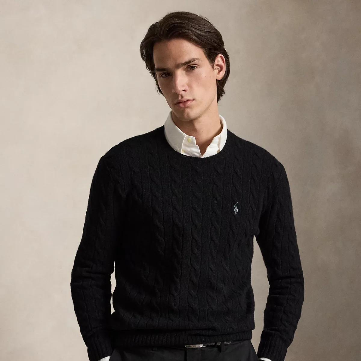 Cable-Knit Wool-Cashmere Sweater