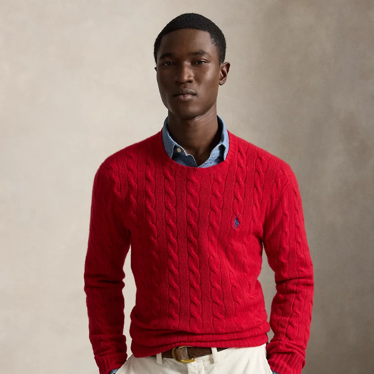 Cable-Knit Wool-Cashmere Sweater by Ralph Lauren