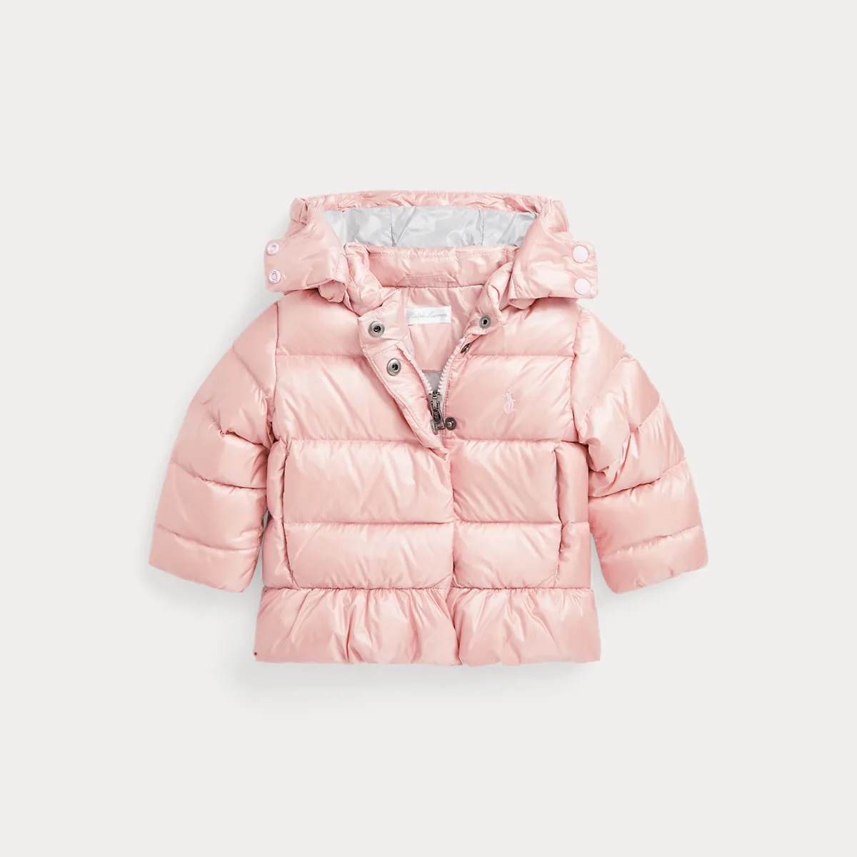 Down Hooded Peplum Jacket by Ralph Lauren
