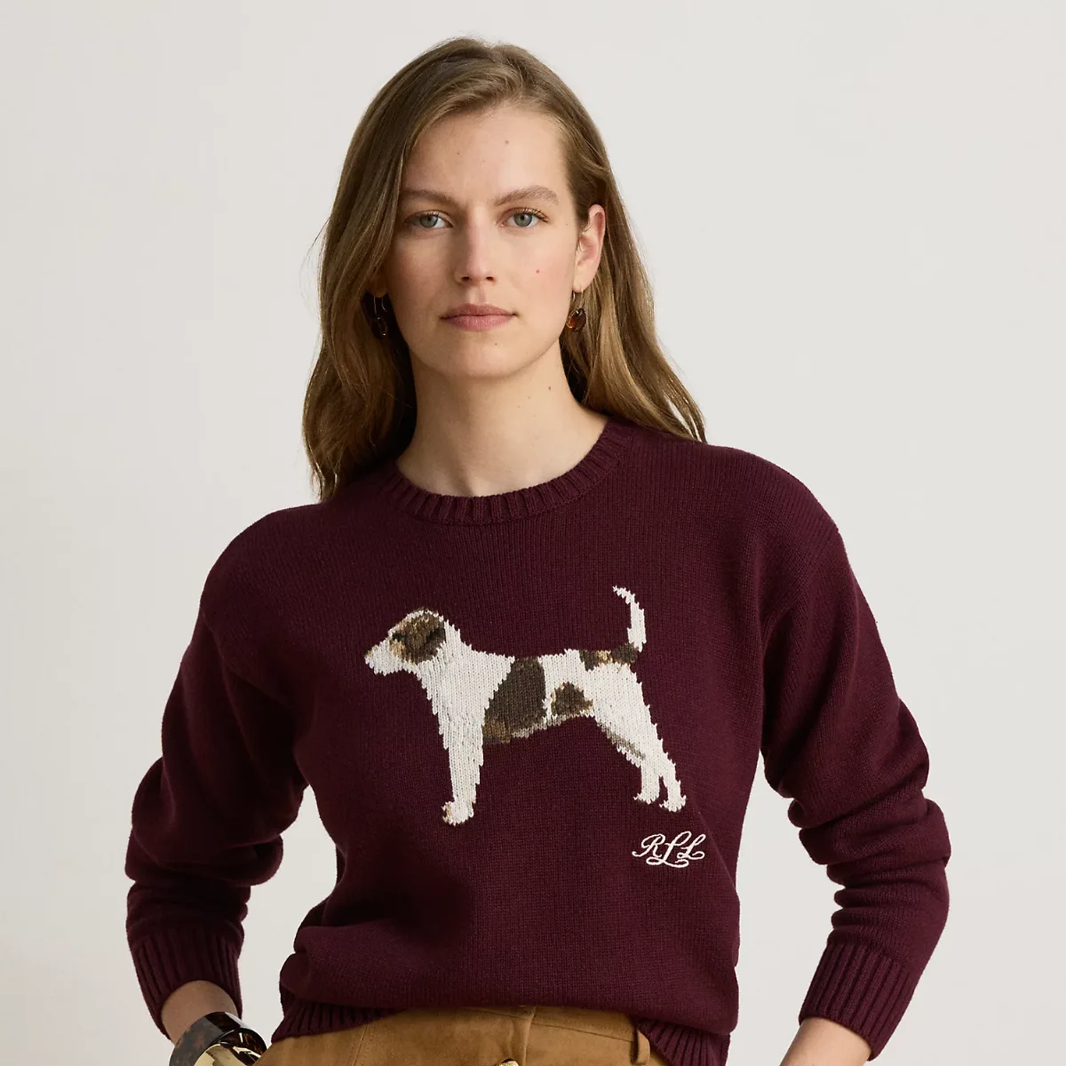 Intarsia-Knit Cotton Sweater by Ralph Lauren