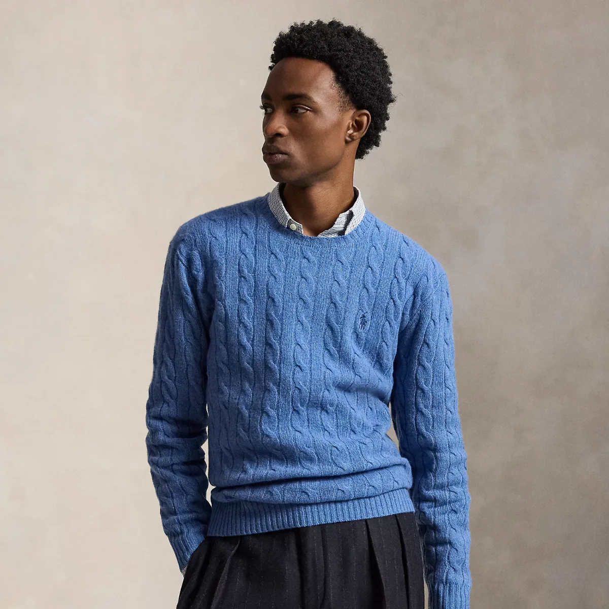 Cable-Knit Wool-Cashmere Sweater by Ralph Lauren