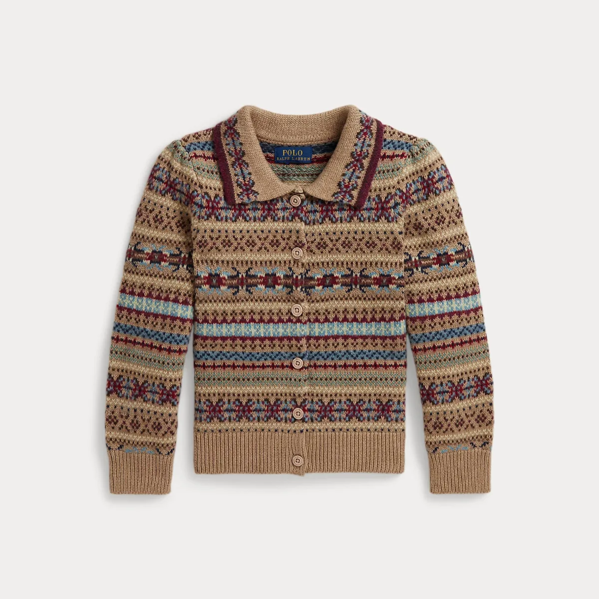 Fair Isle Cotton-Wool Cardigan by Ralph Lauren