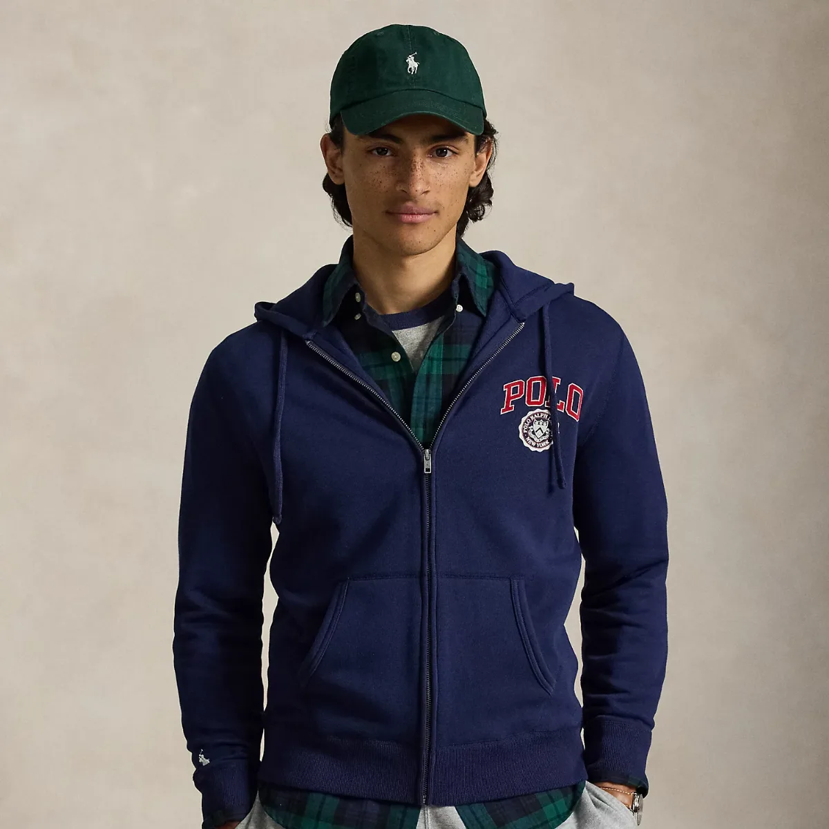 Logo Fleece Full-Zip Hoodie by Ralph Lauren