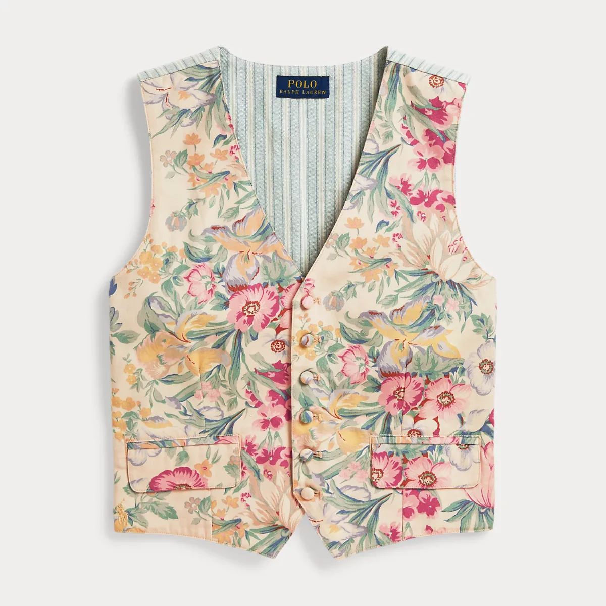 Floral-Print Cotton Canvas Vest by Ralph Lauren