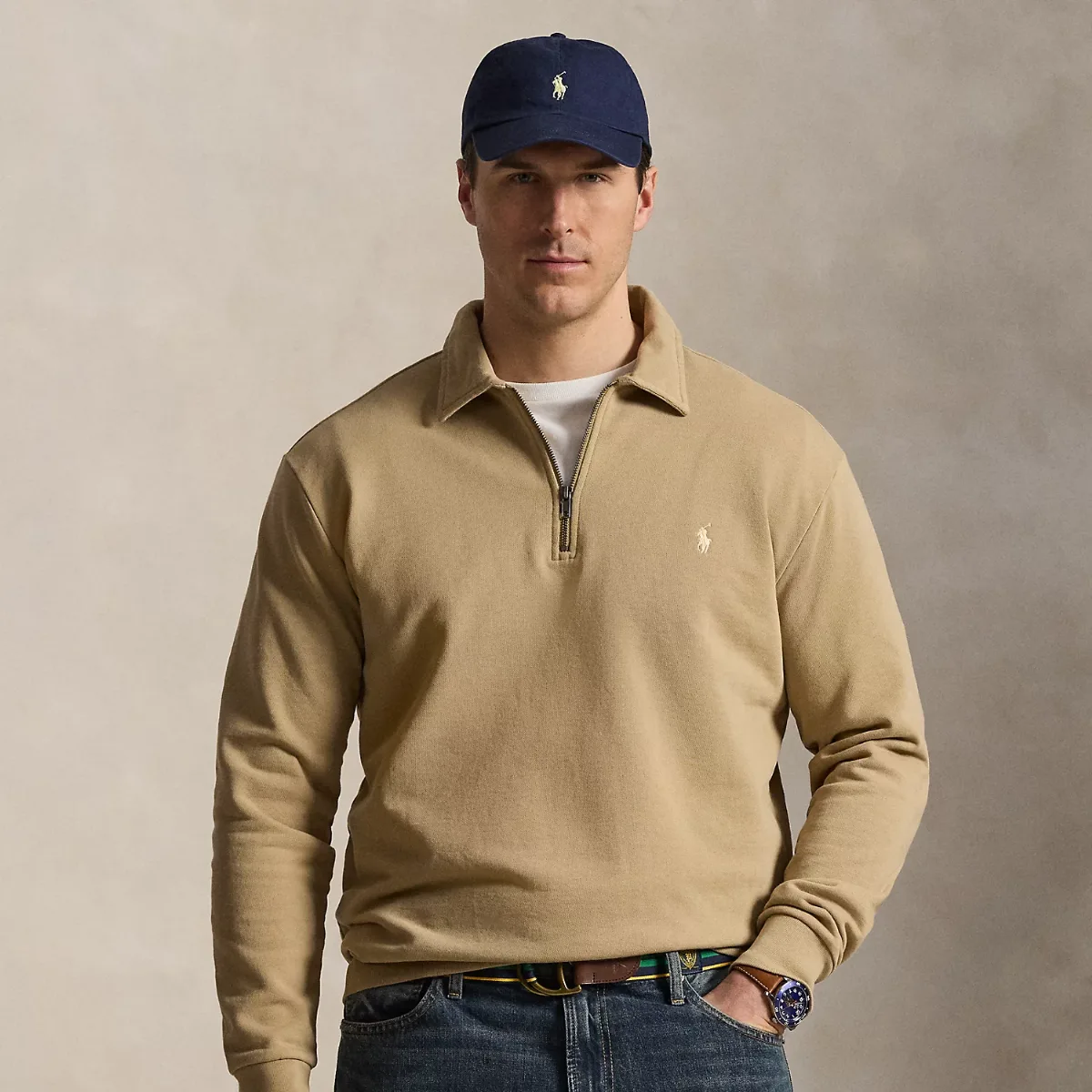 Loopback Fleece Quarter-Zip Sweatshirt