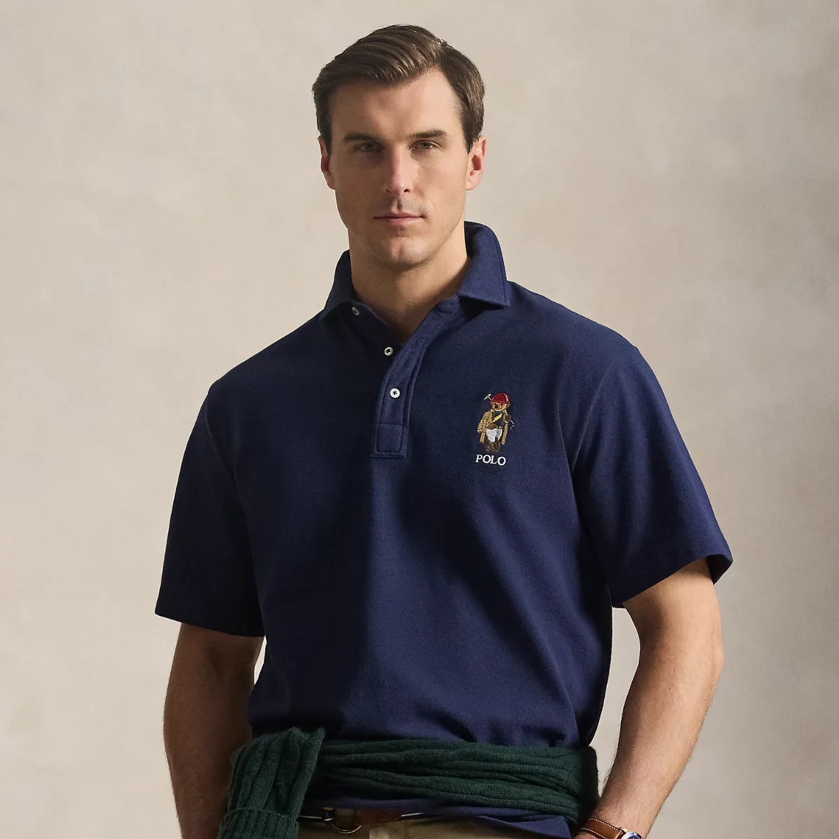 Polo Bear Mesh Polo Shirt