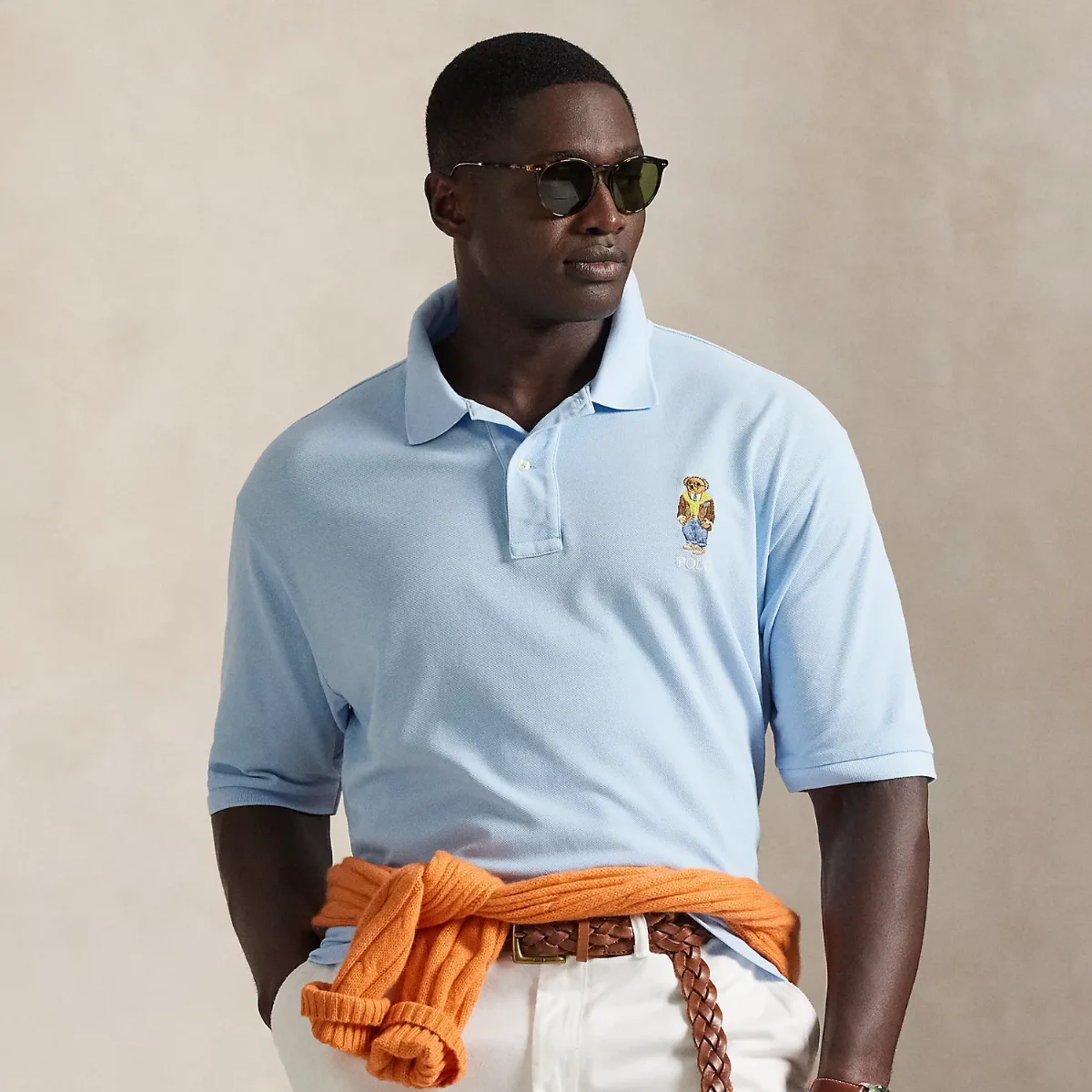 Polo Bear Mesh Polo Shirt