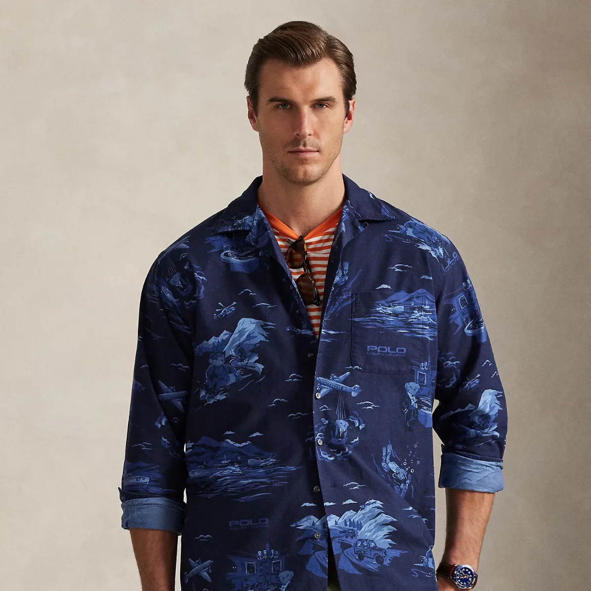 Polo Bear Oxford Camp Shirt by Ralph Lauren
