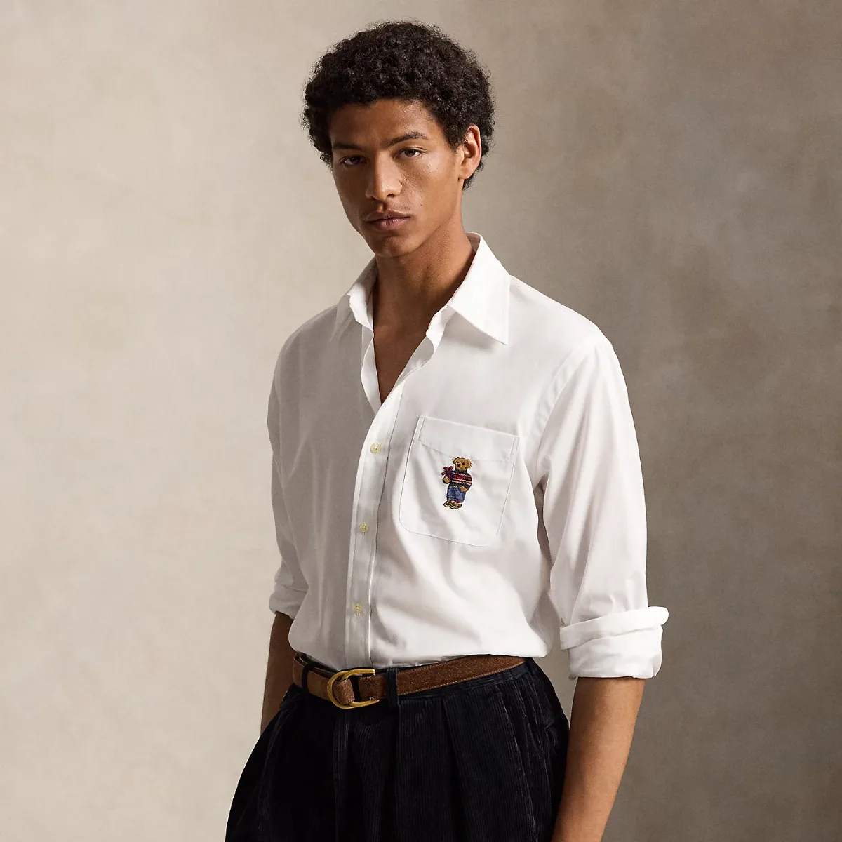 Custom Fit Polo Bear Poplin Shirt by Ralph Lauren