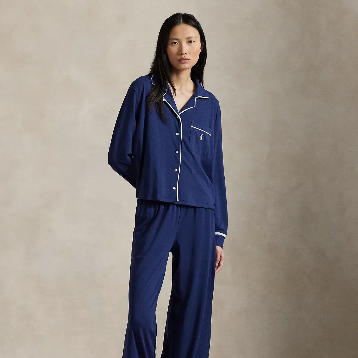 Long-Sleeve Jersey Pajama Set by Ralph Lauren