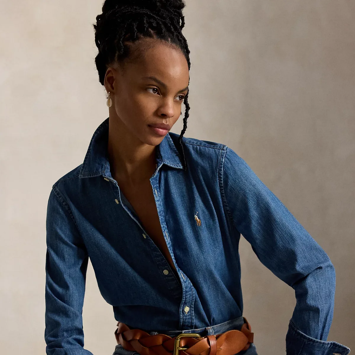 Slim Fit Denim Shirt by Ralph Lauren