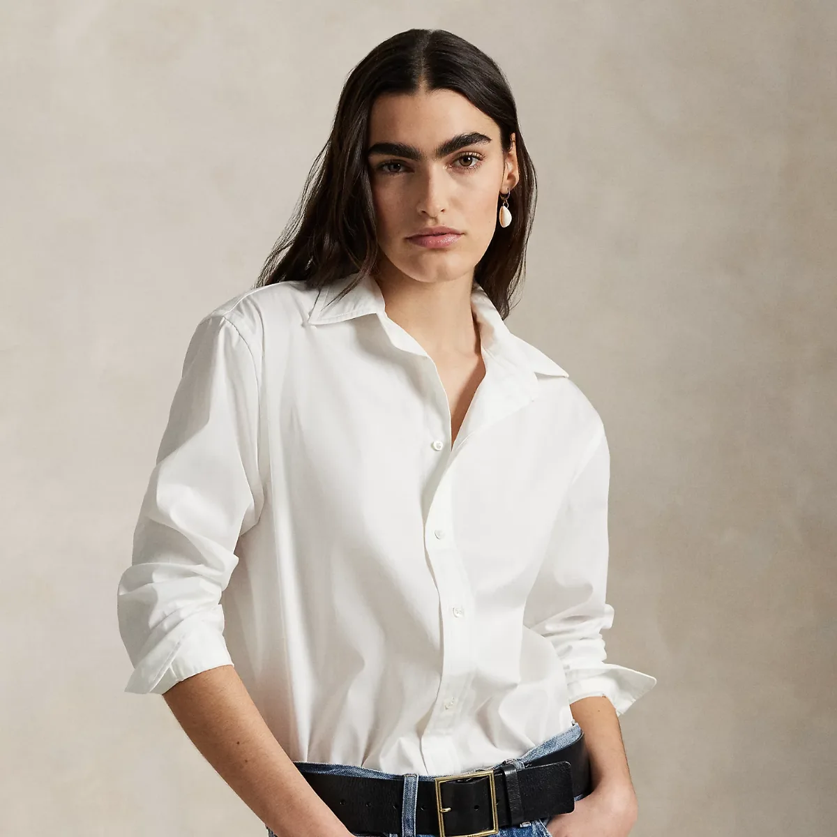 Oversize Fit Cotton Shirt by Ralph Lauren