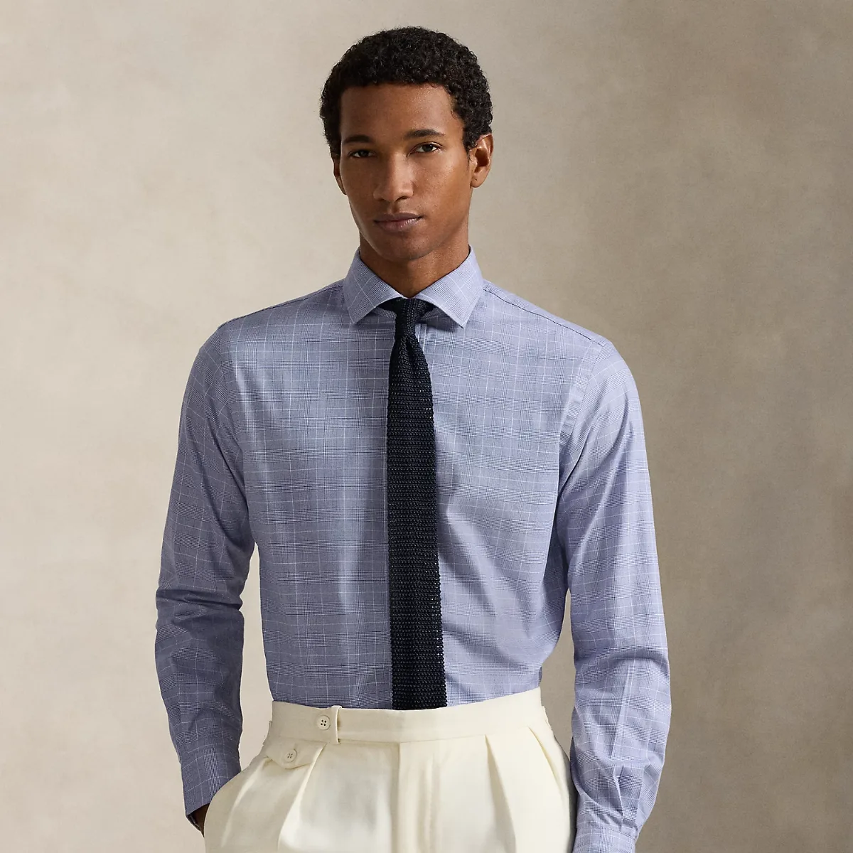 Custom Fit Plaid Twill Shirt by Ralph Lauren