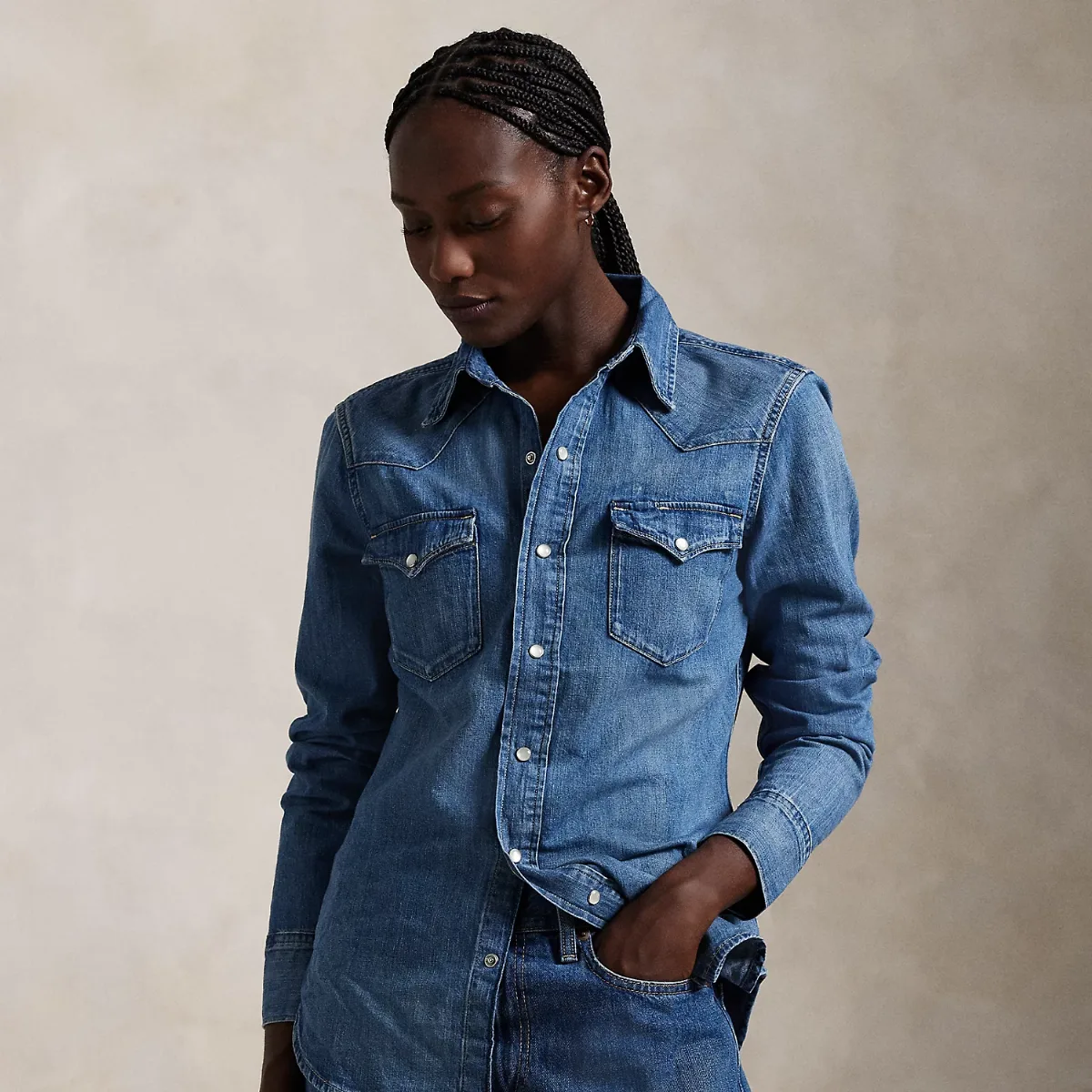 Denim Western Shirt by Ralph Lauren
