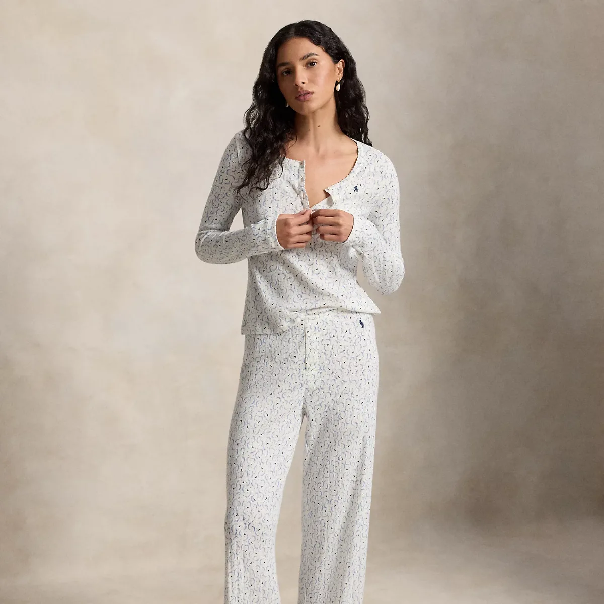 Pointelle Henley Pajama Set by Ralph Lauren
