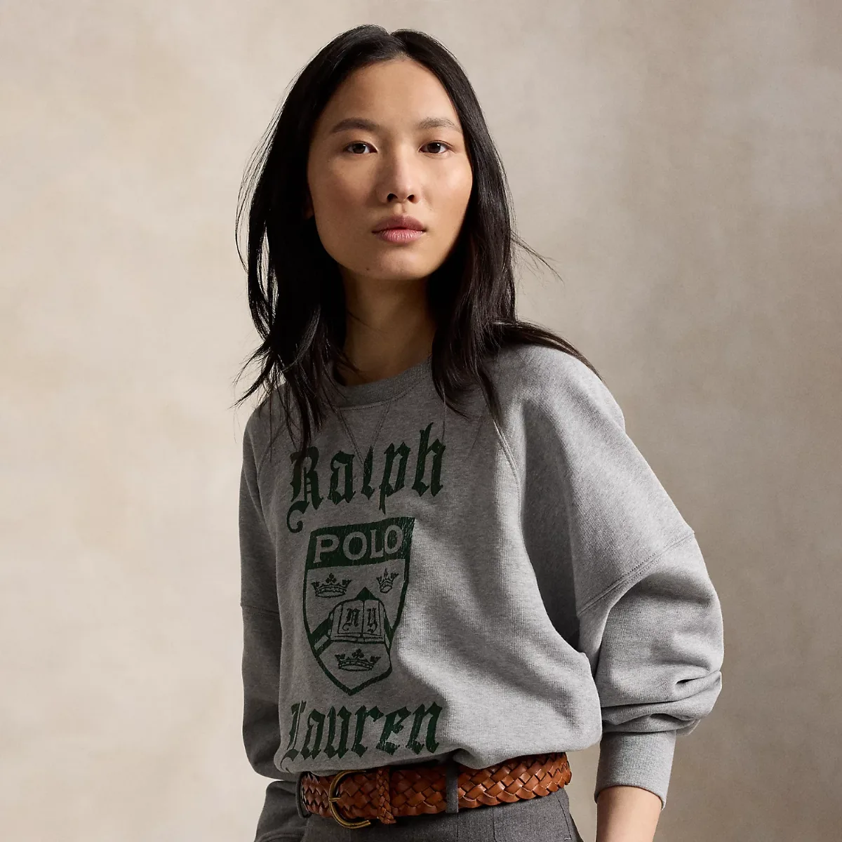 PRL Crest Fleece Crewneck by Ralph Lauren