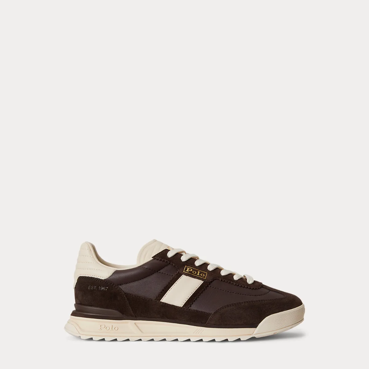 Varick Leather-Suede Sneaker by Ralph Lauren
