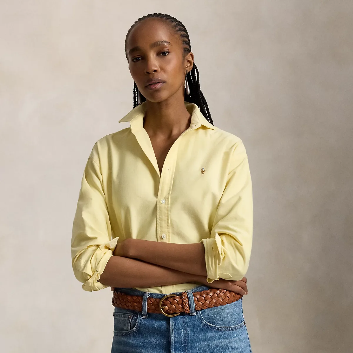 Relaxed Fit Cotton Oxford Shirt