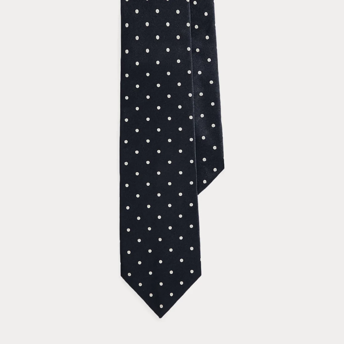 Polka-Dot Silk Satin Tie