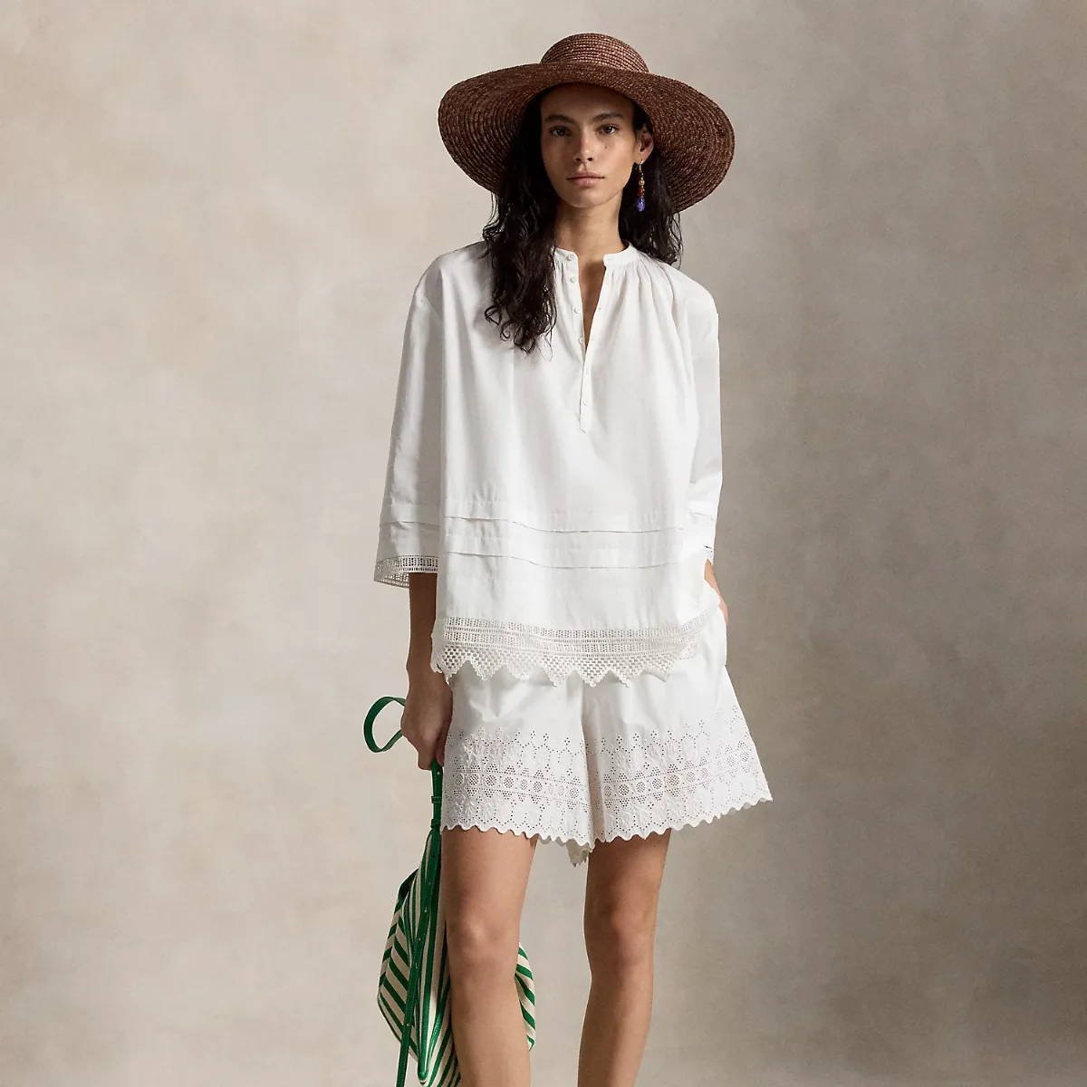 Cotton Eyelet Short by Ralph Lauren