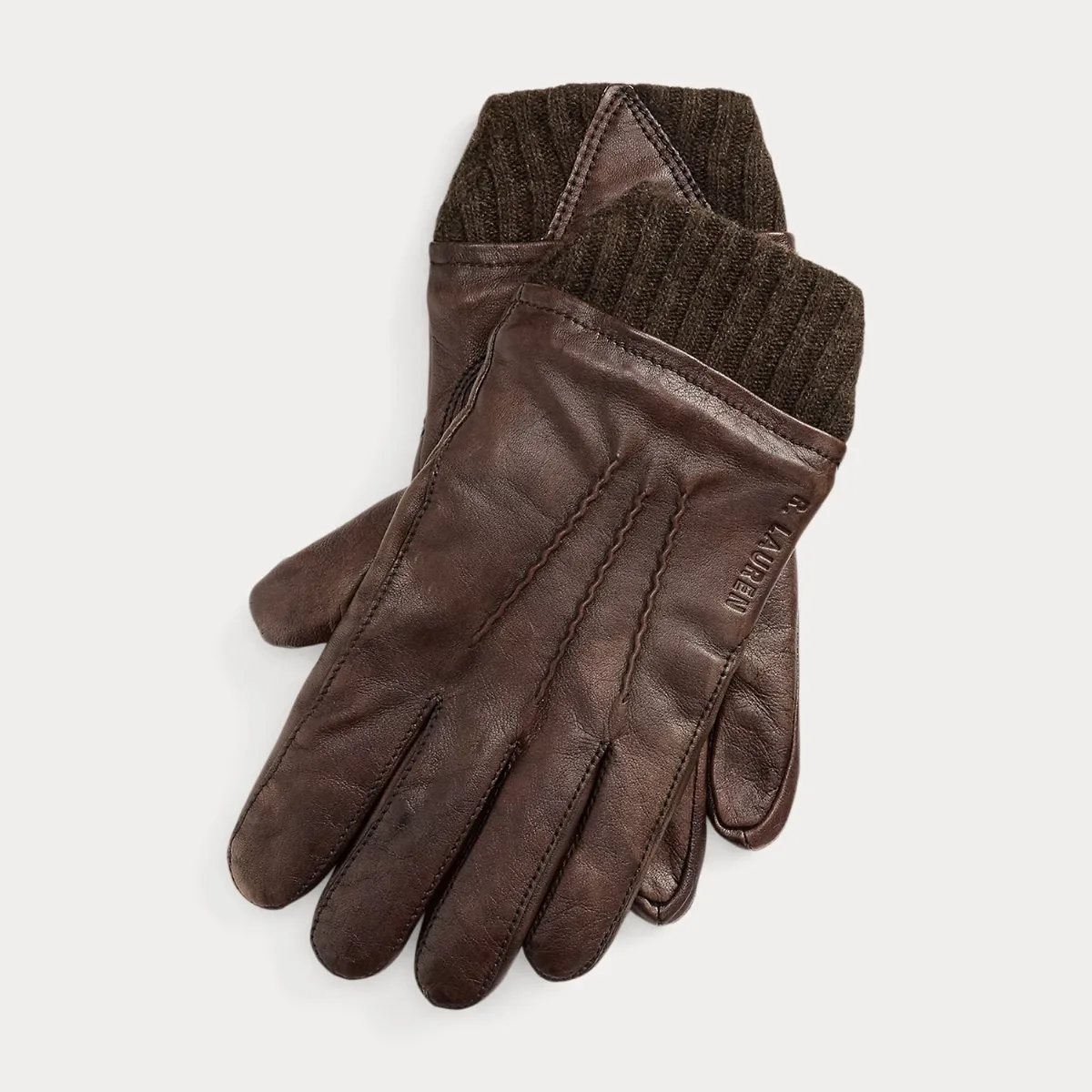 Insulated Burnished Sheepskin Gloves by Ralph Lauren