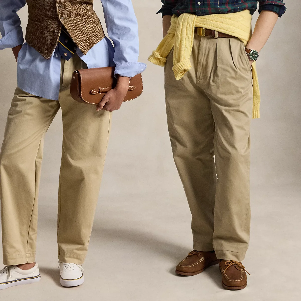 Whitman Relaxed Fit Pleated Chino Pant