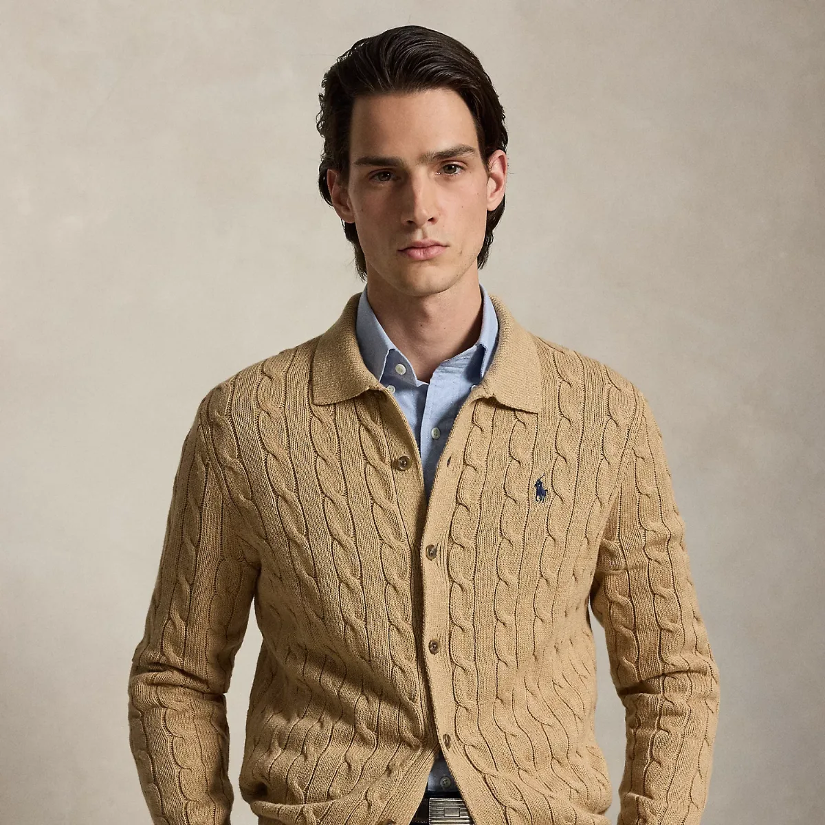 Cable-Knit Cotton Cardigan by Ralph Lauren