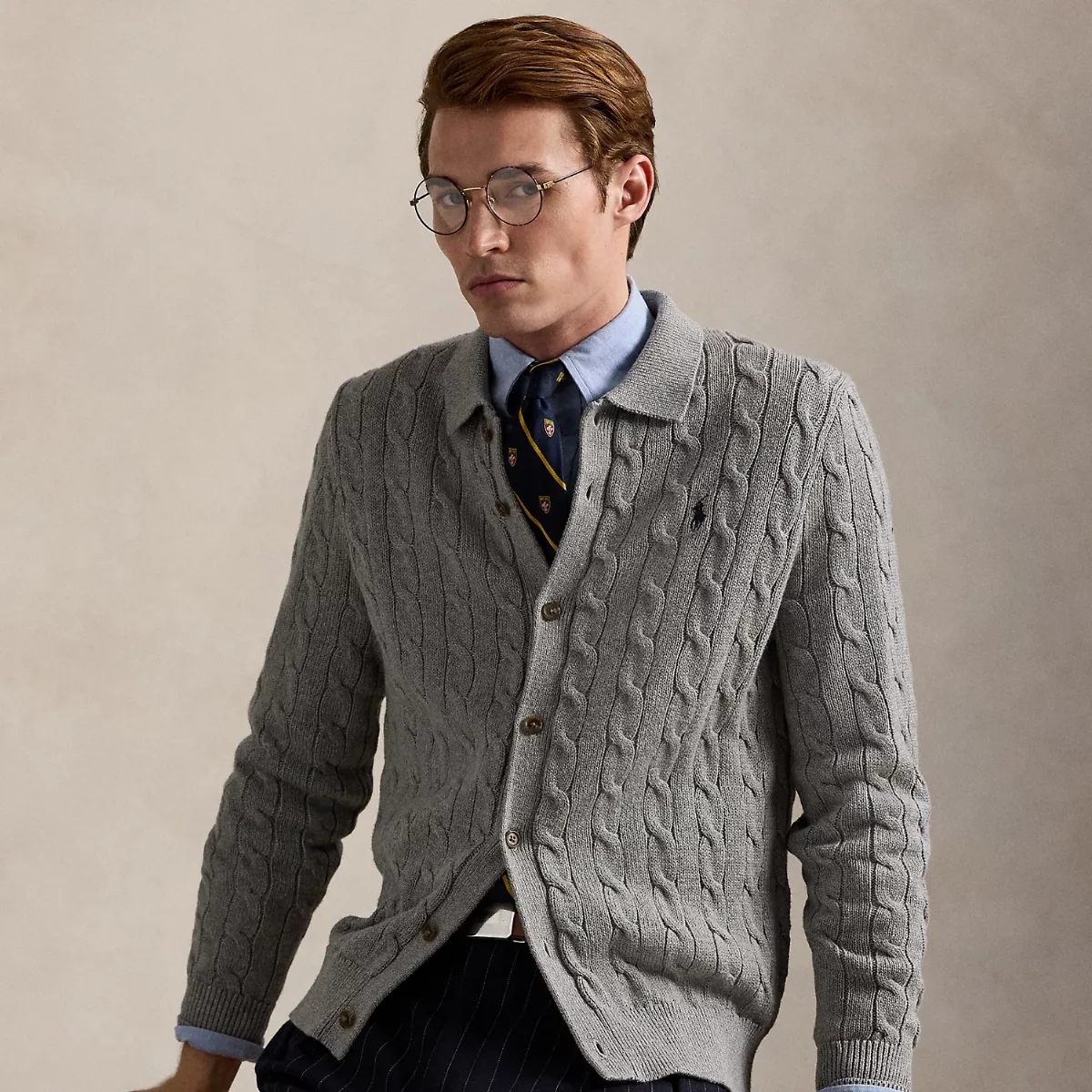 Cable-Knit Cotton Cardigan