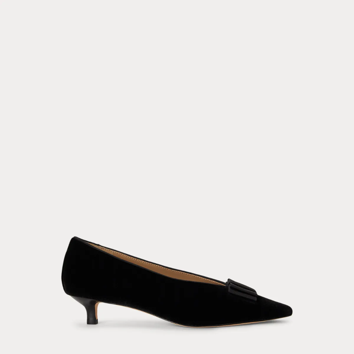 Francesca Bow-Trim Velvet Pump by Ralph Lauren