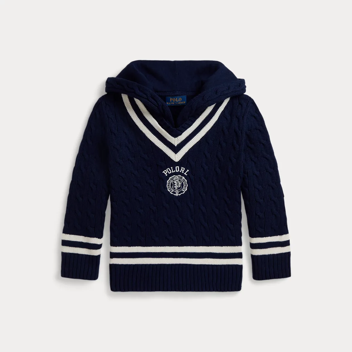 Cotton Hooded Cricket Sweater by Ralph Lauren
