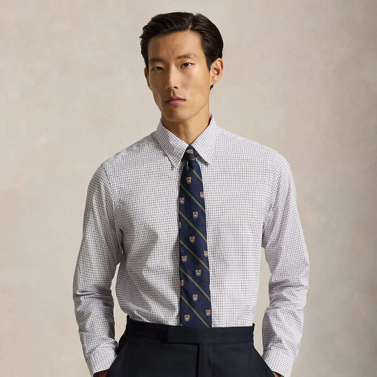 Classic Fit Checked Poplin Shirt by Ralph Lauren