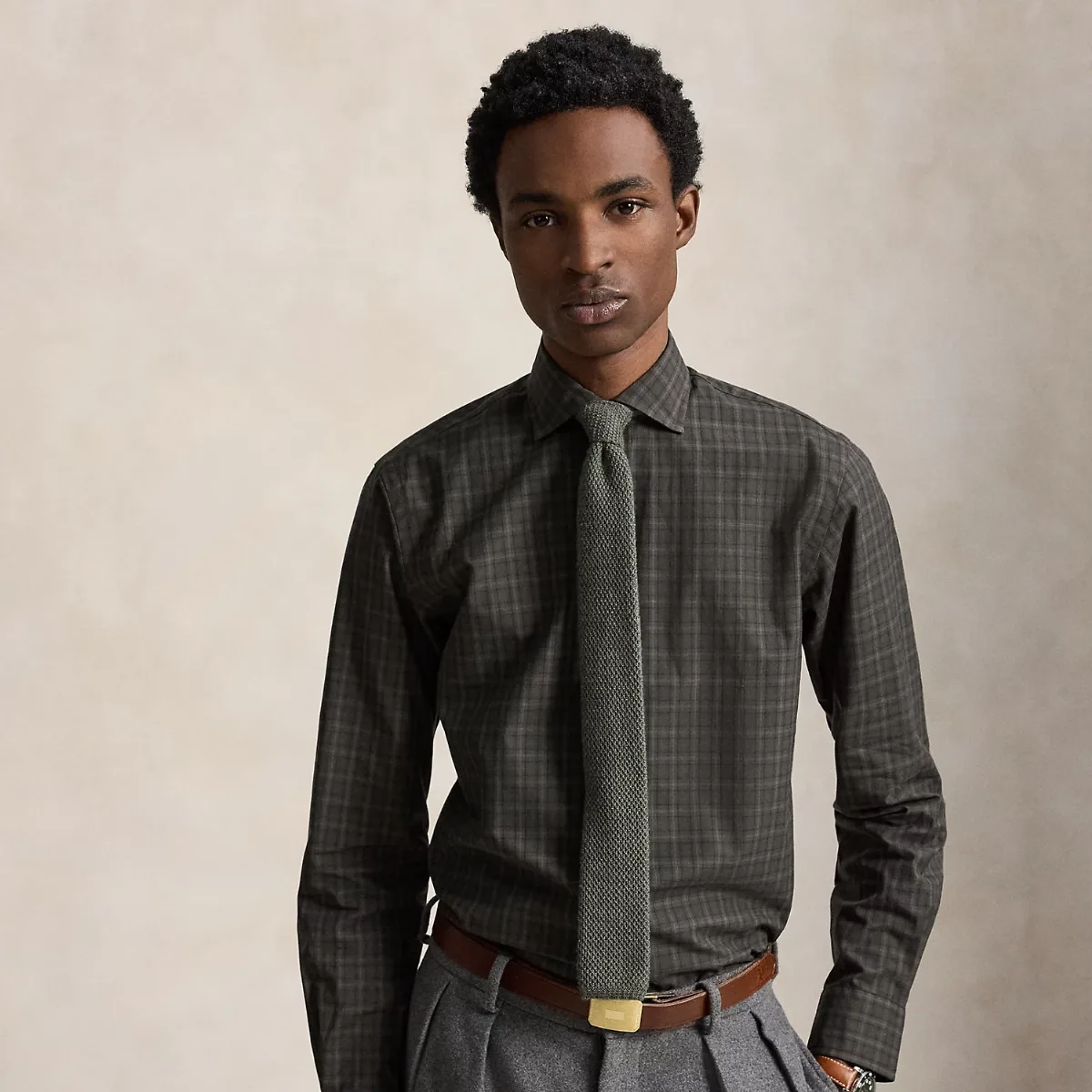 Classic Fit Plaid Poplin Shirt by Ralph Lauren
