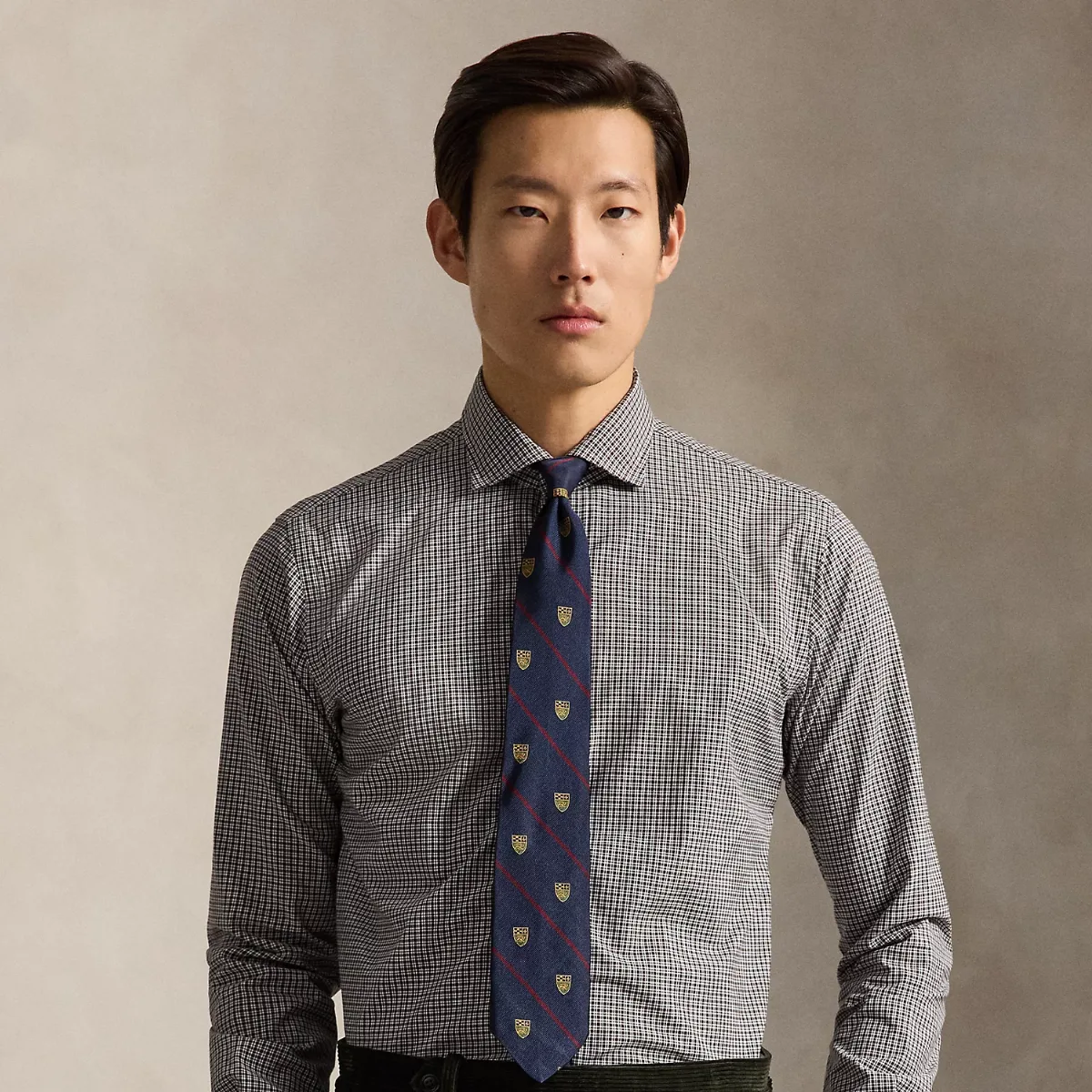 Classic Fit Checked Poplin Shirt